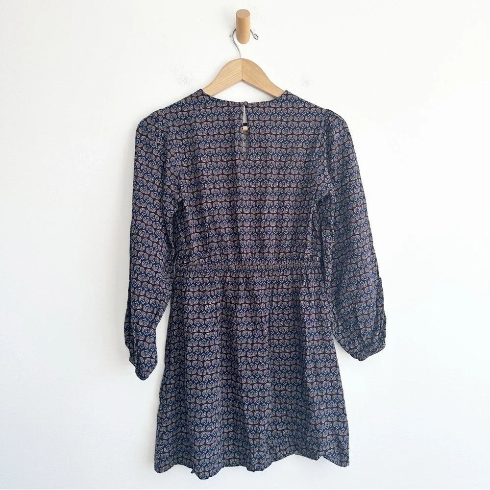 Boden Crew Neck Dress Navy, Dandelion Pop Size 6 petite